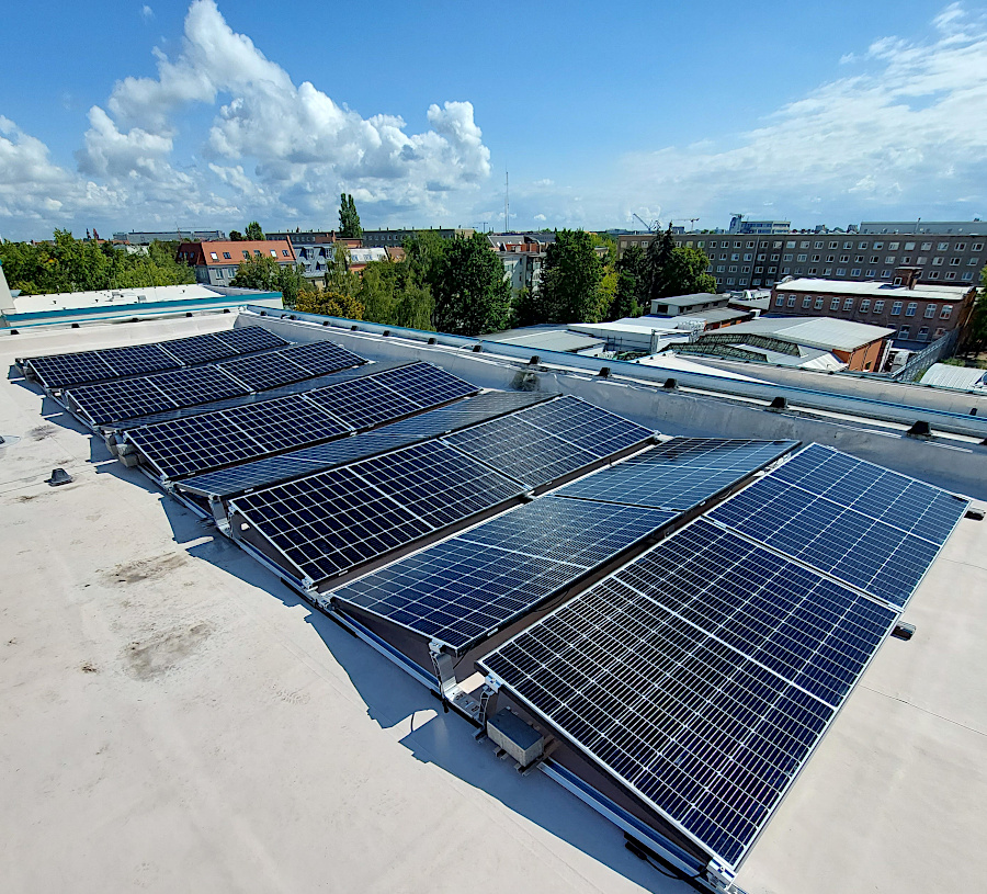 PV-Anlage auf AWO-Gebäude in Cottbus
