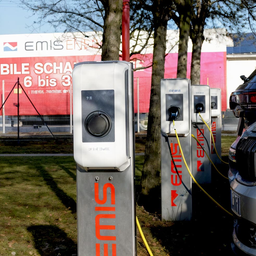 Solar-Ladeinfrastruktur von EMIS Electrics in Lübbenau