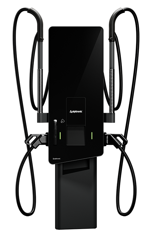 Alpitronic HYC50 Serie 2 50 kW 2x 4,5m Kabel und Sockel bei Spreewatt-1