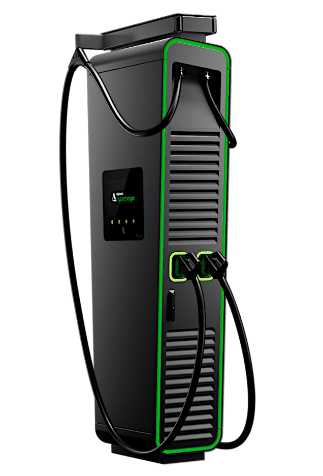 Alpitronic Hypercharger HYC200-100kW 2x 3,5m Ladekabel und Sockel bei Spreewatt-3