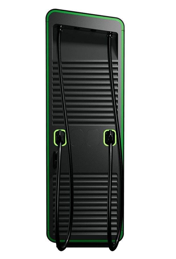 Alpitronic Hypercharger HYC400-4 mit 400kW 2x 3,5m Ladekabel und Sockel bei Spreewatt