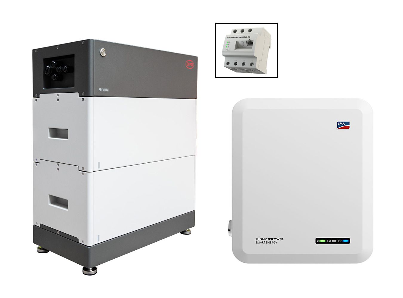 PV-Speicherset BYD HVS 5.1 + Inverter Sunny Tripower 5.0